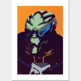 Portrait - Garrus Vakarian Posters and Art